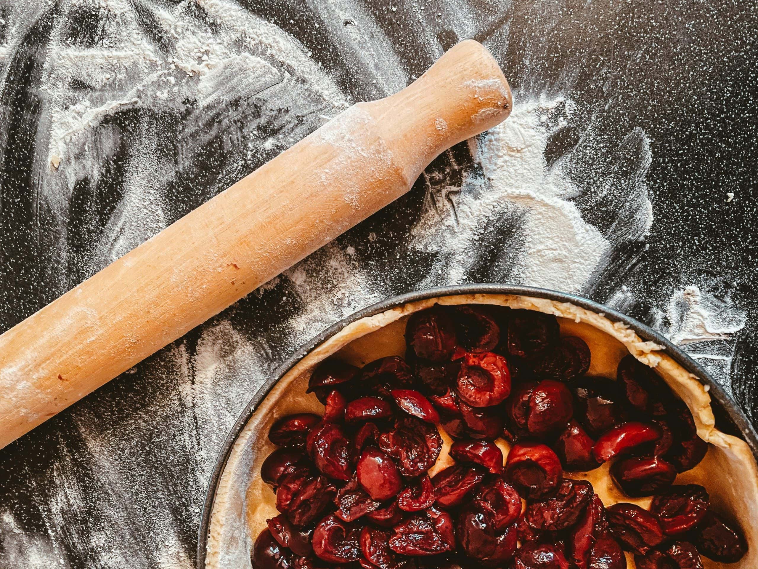 Cherry, Pecan and Coconut Granola with Berries
